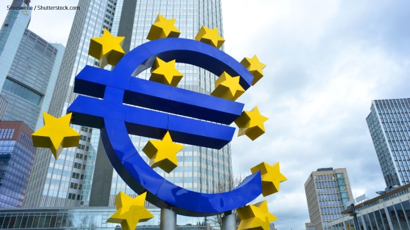 Simbolo Euro a Francoforte